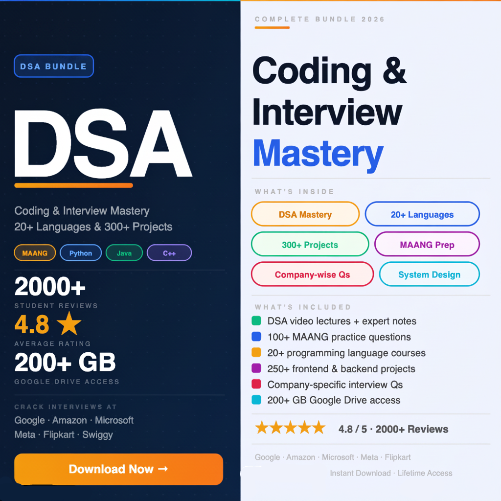 Ultimate DSA, Coding & Interview Mastery Bundle